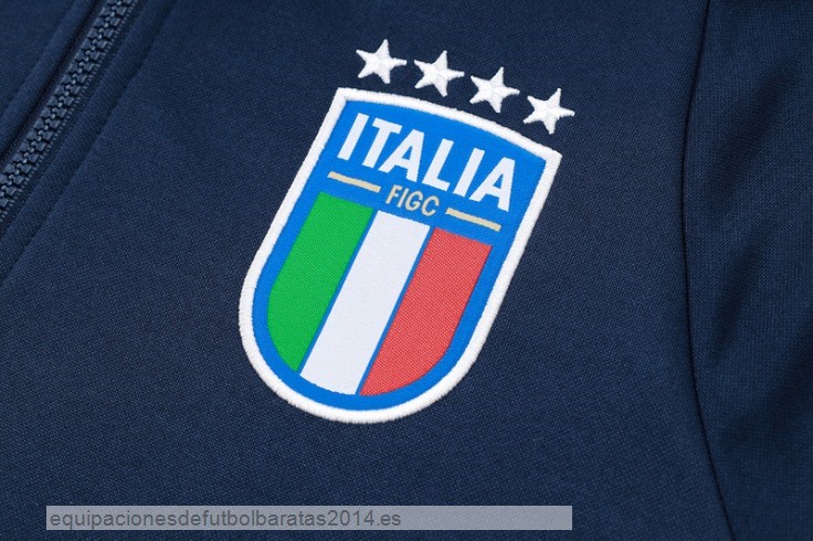 Nuevo Chaqueta Con Capucha Italia 2024 Azul Marino Baratas